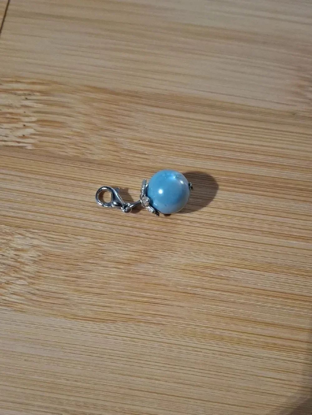Blue Pearl Dangle For Floating Locket Jewelry
